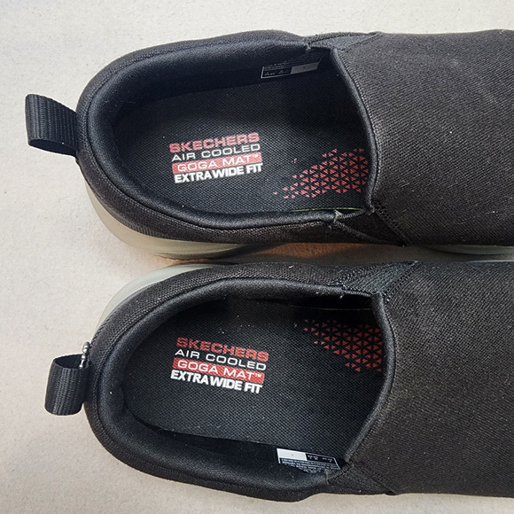 Skechers Go Walk Evolution Ultra Ramble Men's Black Slip On Sneakers size 9.5 - Picture 6 of 7